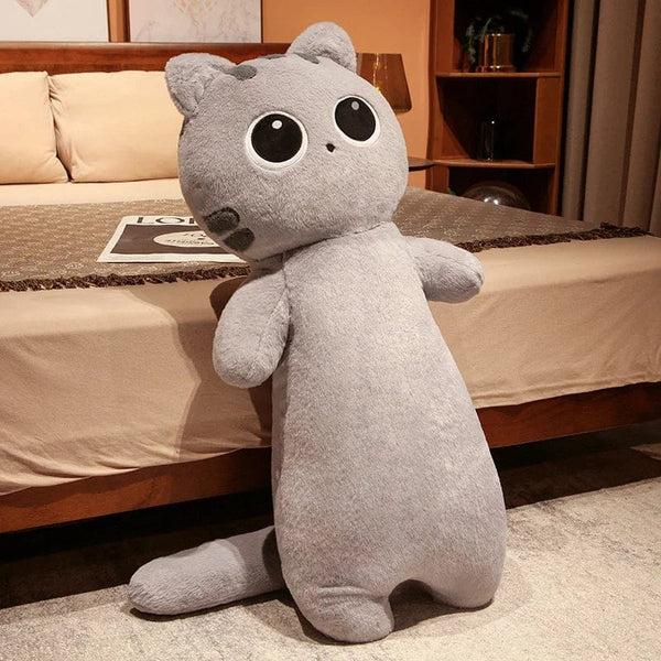 Planet Gates Big Lovely Soft Long Cat Pillow Stuffed Plush Toys Nap Pillow Home Comfort Cushion Kids Birthday Gift Cute Plushies Friend Gift