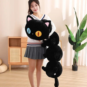 Planet Gates Big Lovely Soft Long Cat Pillow Stuffed Plush Toys Nap Pillow Home Comfort Cushion Kids Birthday Gift Cute Plushies Friend Gift