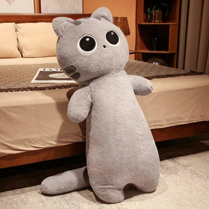 Planet Gates Big Lovely Soft Long Cat Pillow Stuffed Plush Toys Nap Pillow Home Comfort Cushion Kids Birthday Gift Cute Plushies Friend Gift