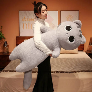 Planet Gates Big Lovely Soft Long Cat Pillow Stuffed Plush Toys Nap Pillow Home Comfort Cushion Kids Birthday Gift Cute Plushies Friend Gift