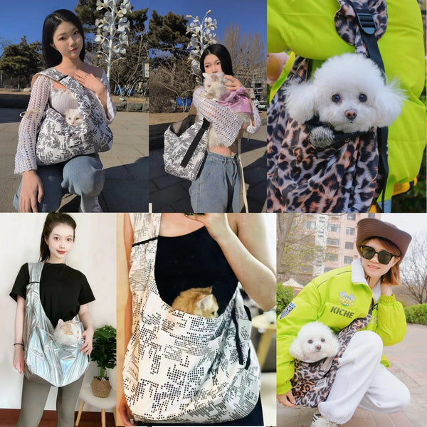 Planet Gates Big Promotion! Pet Sling Carrier Large 8KG Fashion Breathable Foldable Dog Cat Shoulder Bag