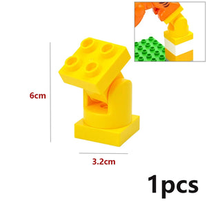 Planet Gates Big Size Building Block Marble Race Run Slide Track Maze Ball Funnel Dinosaur Animal Large Particle Brick Compatible Duploes Toy