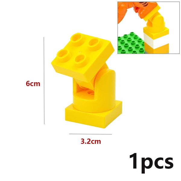 Planet Gates Big Size Building Block Marble Race Run Slide Track Maze Ball Funnel Dinosaur Animal Large Particle Brick Compatible Duploes Toy