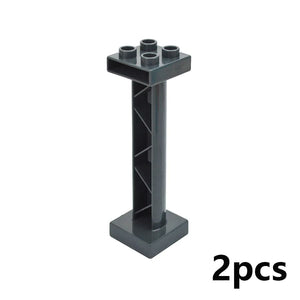 Planet Gates Big Size Building Block Marble Race Run Slide Track Maze Ball Funnel Dinosaur Animal Large Particle Brick Compatible Duploes Toy