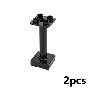 Planet Gates Big Size Building Block Marble Race Run Slide Track Maze Ball Funnel Dinosaur Animal Large Particle Brick Compatible Duploes Toy