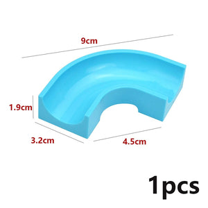 Planet Gates Big Size Building Block Marble Race Run Slide Track Maze Ball Funnel Dinosaur Animal Large Particle Brick Compatible Duploes Toy