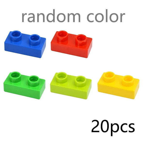 Planet Gates Big Size Building Block Marble Race Run Slide Track Maze Ball Funnel Dinosaur Animal Large Particle Brick Compatible Duploes Toy