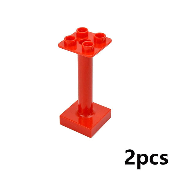 Planet Gates Big Size Building Block Marble Race Run Slide Track Maze Ball Funnel Dinosaur Animal Large Particle Brick Compatible Duploes Toy