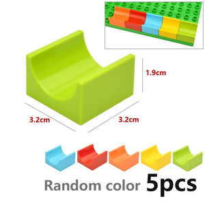 Planet Gates Big Size Building Block Marble Race Run Slide Track Maze Ball Funnel Dinosaur Animal Large Particle Brick Compatible Duploes Toy