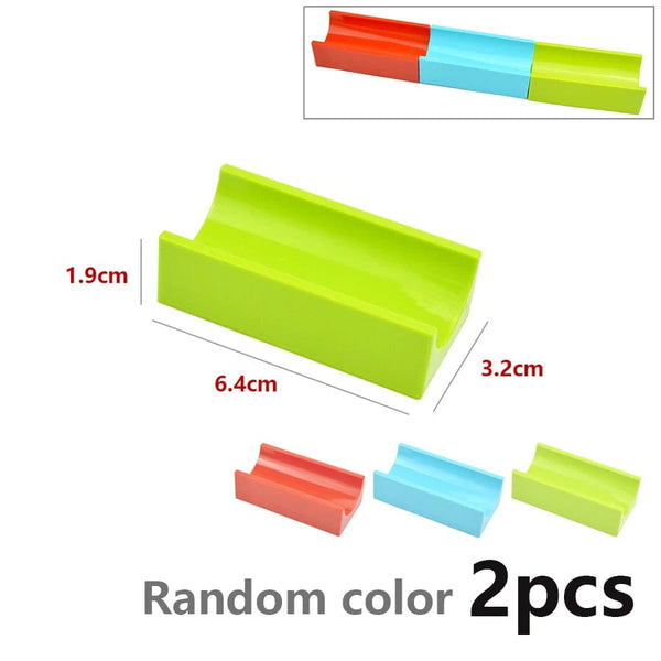 Planet Gates Big Size Building Block Marble Race Run Slide Track Maze Ball Funnel Dinosaur Animal Large Particle Brick Compatible Duploes Toy