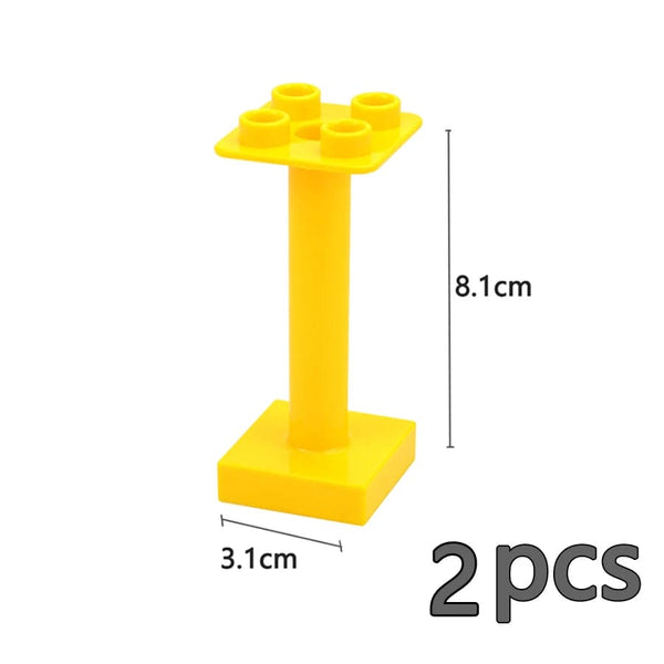 Planet Gates Big Size Building Block Marble Race Run Slide Track Maze Ball Funnel Dinosaur Animal Large Particle Brick Compatible Duploes Toy