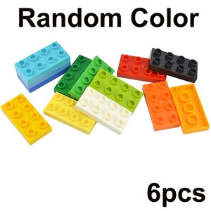 Planet Gates Big Size Building Block Marble Race Run Slide Track Maze Ball Funnel Dinosaur Animal Large Particle Brick Compatible Duploes Toy