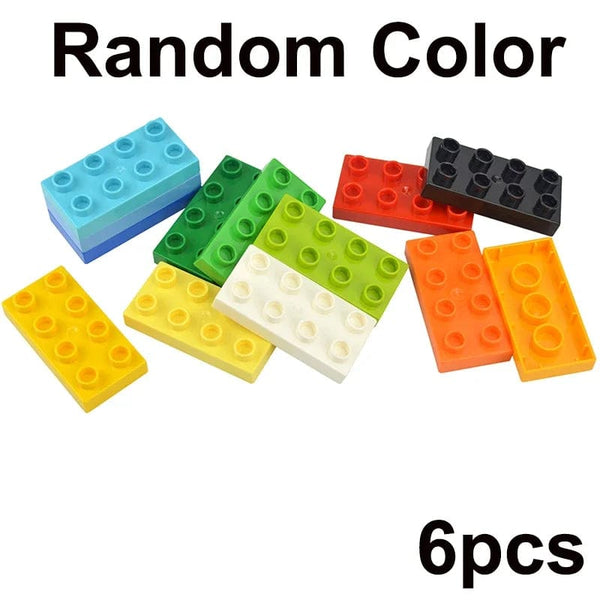 Planet Gates Big Size Building Block Marble Race Run Slide Track Maze Ball Funnel Dinosaur Animal Large Particle Brick Compatible Duploes Toy