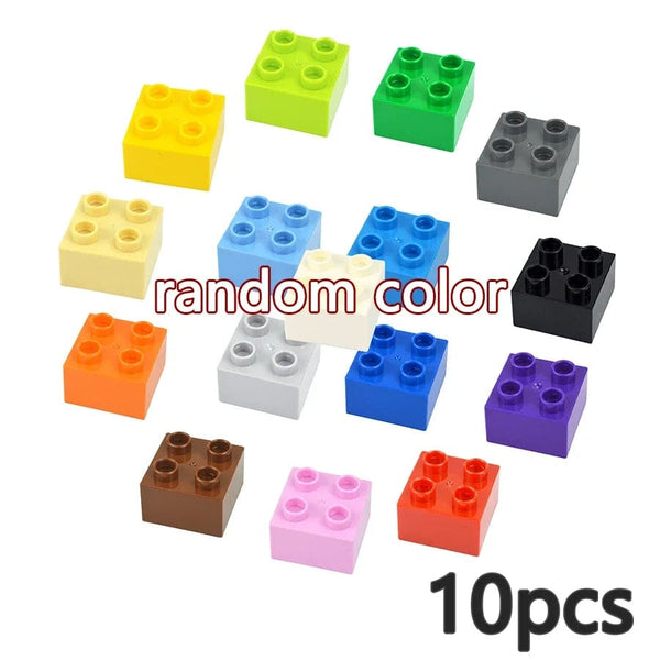 Planet Gates Big Size Building Block Marble Race Run Slide Track Maze Ball Funnel Dinosaur Animal Large Particle Brick Compatible Duploes Toy