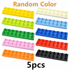 Planet Gates Big Size Building Block Marble Race Run Slide Track Maze Ball Funnel Dinosaur Animal Large Particle Brick Compatible Duploes Toy