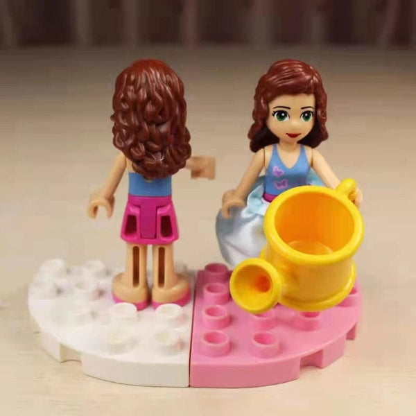 Planet Gates Big Size Character Figures Building Block Doll Family Farmer Worker Doctor Policemen Large Brick Compatible Build House Kid Toys