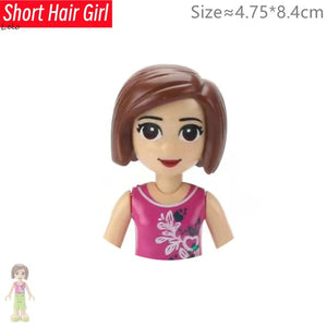 Planet Gates Big Size Character Figures Building Block Doll Family Farmer Worker Doctor Policemen Large Brick Compatible Build House Kid Toys