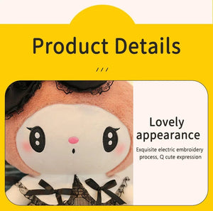 Planet Gates Big Size Kuromi Melody Cinnamoroll Plush Toys Pillow Anime Stuffed Doll Anime Sofa Cushion Girl's Room Decoration Xmas Gift