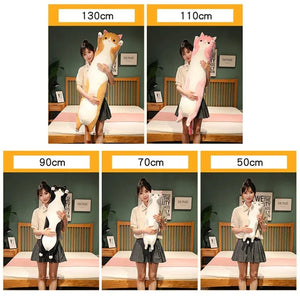 Planet Gates Big Size Long Strip Clip Legs Cat Doll Stuffed Pillow Girls Sleep Plush Lazy Toy Doll Cuddle Sleep With Sleeping Dolls