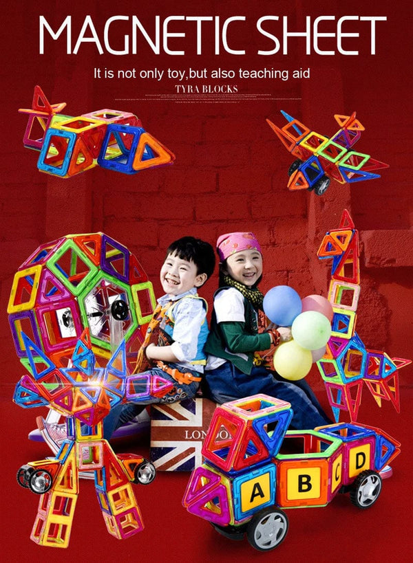 Planet Gates Big Size Magnetic Designer Construction Set Model & Building Toy Plastic Magnetic Blocks Educational Toys For Kids Gifts