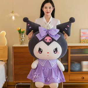 Planet Gates Big Size Plush Kuromi Melody Cinnamoroll Toys Pillow Anime Stuffed Dolls Anime Sofa Cushion Girl's Room Decoration Xmas Gift