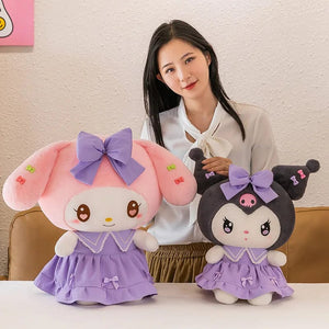 Planet Gates Big Size Plush Kuromi Melody Cinnamoroll Toys Pillow Anime Stuffed Dolls Anime Sofa Cushion Girl's Room Decoration Xmas Gift