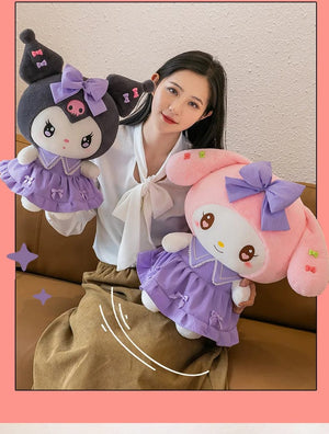 Planet Gates Big Size Plush Kuromi Melody Cinnamoroll Toys Pillow Anime Stuffed Dolls Anime Sofa Cushion Girl's Room Decoration Xmas Gift