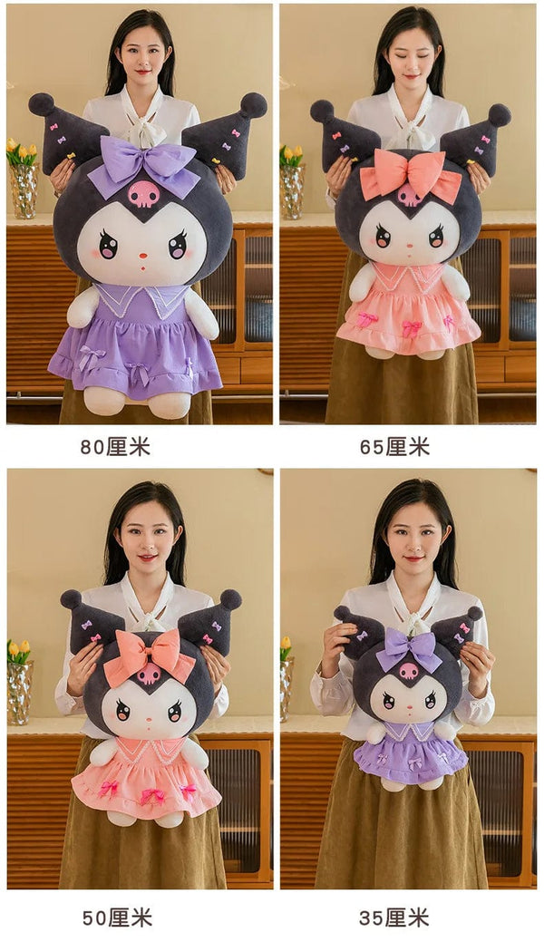 Planet Gates Big Size Plush Kuromi Melody Cinnamoroll Toys Pillow Anime Stuffed Dolls Anime Sofa Cushion Girl's Room Decoration Xmas Gift