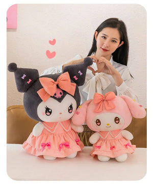 Planet Gates Big Size Plush Kuromi Melody Cinnamoroll Toys Pillow Anime Stuffed Dolls Anime Sofa Cushion Girl's Room Decoration Xmas Gift