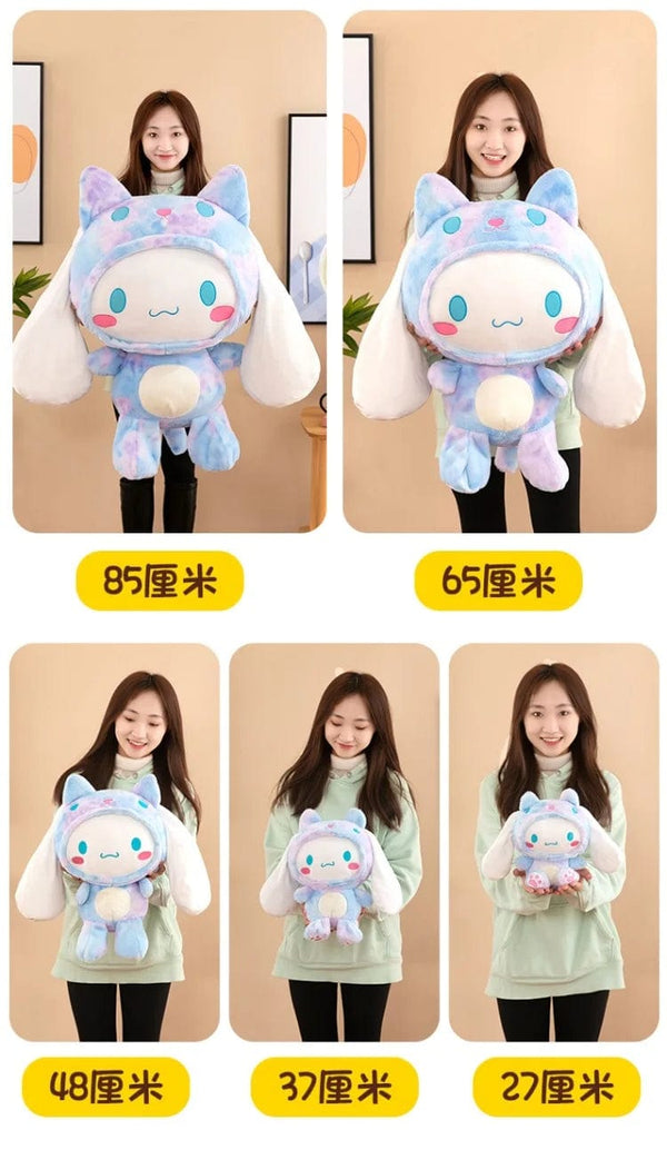 Planet Gates Big Size Sanrio Kawaii Cinnamoroll Dog Plush Toys Pillow Stuffed Animal Comfort Soft Dolls Kids Birthday Gift Cartoon Anime Toy