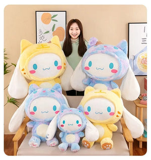 Planet Gates Big Size Sanrio Kawaii Cinnamoroll Dog Plush Toys Pillow Stuffed Animal Comfort Soft Dolls Kids Birthday Gift Cartoon Anime Toy