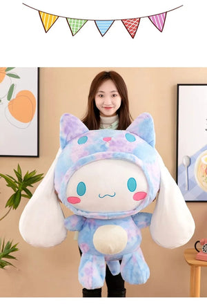 Planet Gates Big Size Sanrio Kawaii Cinnamoroll Dog Plush Toys Pillow Stuffed Animal Comfort Soft Dolls Kids Birthday Gift Cartoon Anime Toy