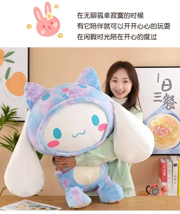 Planet Gates Big Size Sanrio Kawaii Cinnamoroll Dog Plush Toys Pillow Stuffed Animal Comfort Soft Dolls Kids Birthday Gift Cartoon Anime Toy