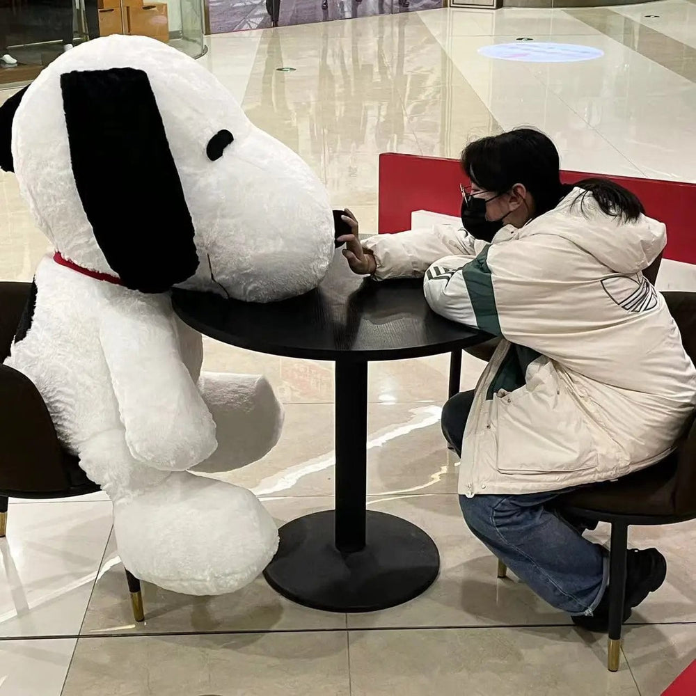 Planet Gates Big Size Snoopy Plush Toy Kawaii White Dog Soft Pillow Stuffed Doll Cartoon Animal Birthday Gifts for Girlfriends Kids