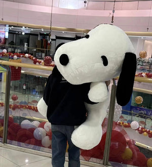 Planet Gates Big Size Snoopy Plush Toy Kawaii White Dog Soft Pillow Stuffed Doll Cartoon Animal Birthday Gifts for Girlfriends Kids