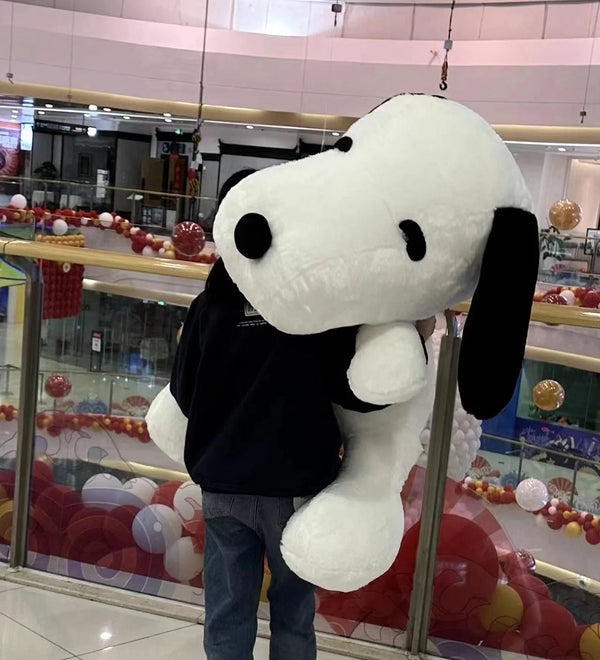 Planet Gates Big Size Snoopy Plush Toy Kawaii White Dog Soft Pillow Stuffed Doll Cartoon Animal Birthday Gifts for Girlfriends Kids