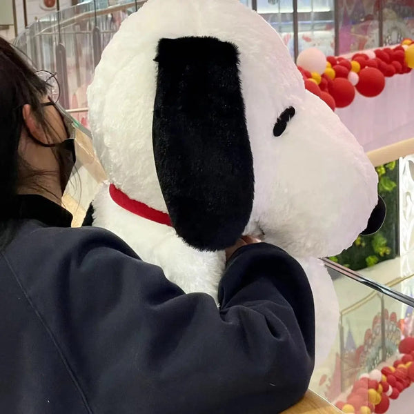 Planet Gates Big Size Snoopy Plush Toy Kawaii White Dog Soft Pillow Stuffed Doll Cartoon Animal Birthday Gifts for Girlfriends Kids