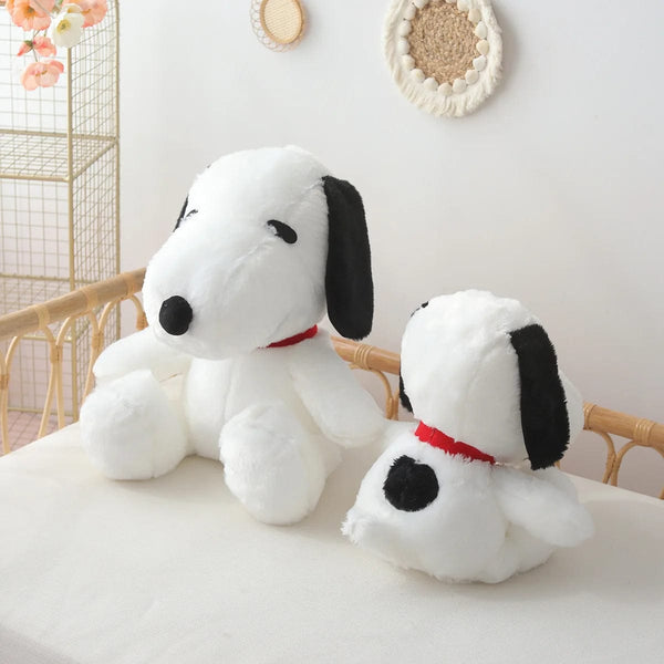 Planet Gates Big Size Snoopy Plush Toy Kawaii White Dog Soft Pillow Stuffed Doll Cartoon Animal Birthday Gifts for Girlfriends Kids