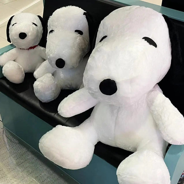 Planet Gates Big Size Snoopy Plush Toy Kawaii White Dog Soft Pillow Stuffed Doll Cartoon Animal Birthday Gifts for Girlfriends Kids