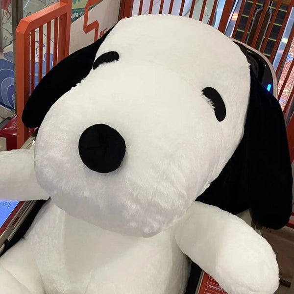 Planet Gates Big Size Snoopy Plush Toy Kawaii White Dog Soft Pillow Stuffed Doll Cartoon Animal Birthday Gifts for Girlfriends Kids
