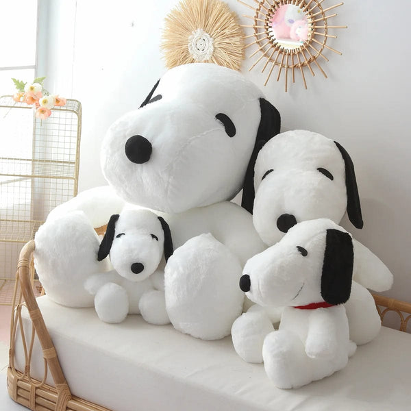 Planet Gates Big Size Snoopy Plush Toy Kawaii White Dog Soft Pillow Stuffed Doll Cartoon Animal Birthday Gifts for Girlfriends Kids