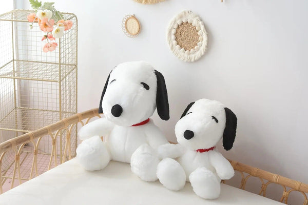 Planet Gates Big Size Snoopy Plush Toy Kawaii White Dog Soft Pillow Stuffed Doll Cartoon Animal Birthday Gifts for Girlfriends Kids