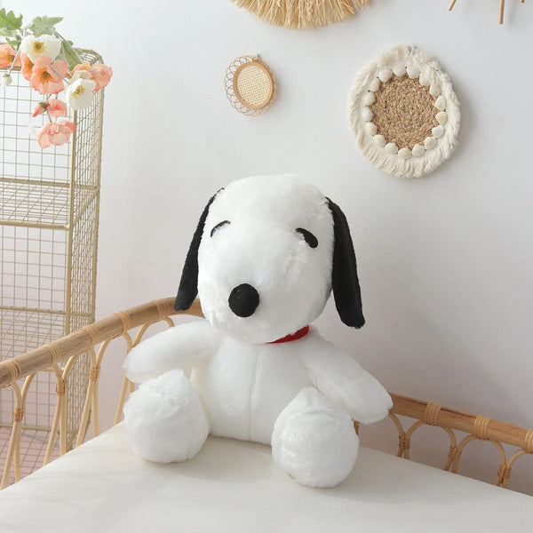 Planet Gates Big Size Snoopy Plush Toy Kawaii White Dog Soft Pillow Stuffed Doll Cartoon Animal Birthday Gifts for Girlfriends Kids