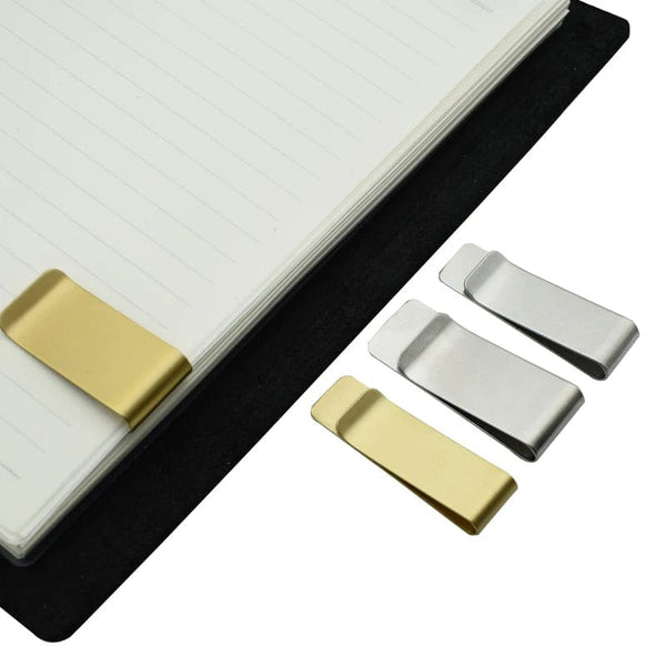Planet Gates Big Stainless Metal Paper Clip For Notebook Bookmark Tool Stainless Steel And Brass Material Book Paper Clips Office School Reading Supplies