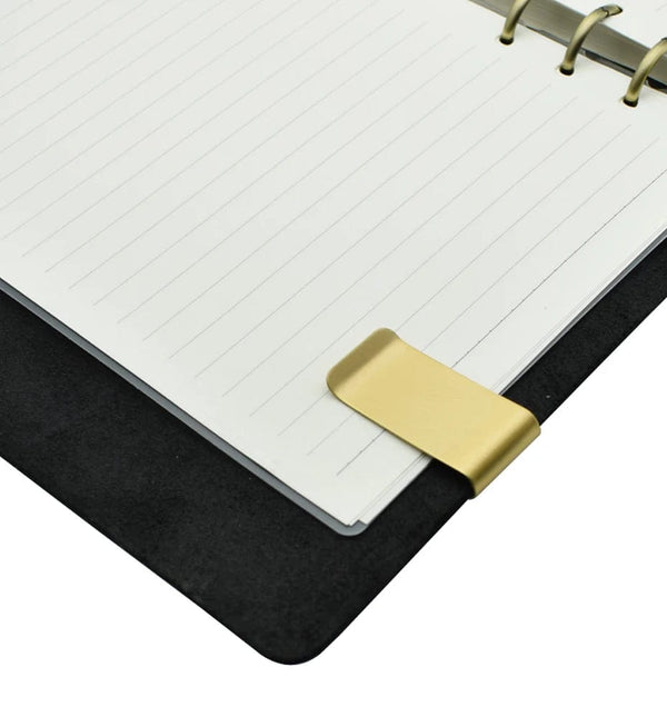 Planet Gates Big Stainless Metal Paper Clip For Notebook Bookmark Tool Stainless Steel And Brass Material Book Paper Clips Office School Reading Supplies