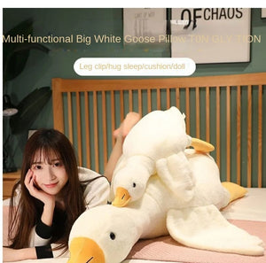 Planet Gates Big White Goose Hug Sleeping Pillow Plush Toy Duck Big Goose Doll Bed Pillow