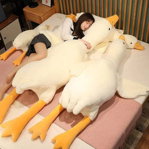 Planet Gates Big White Goose Hug Sleeping Pillow Plush Toy Duck Big Goose Doll Bed Pillow