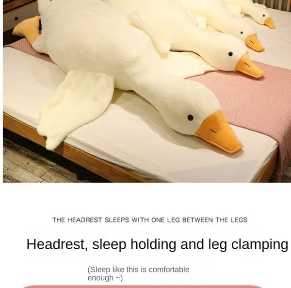 Planet Gates Big White Goose Hug Sleeping Pillow Plush Toy Duck Big Goose Doll Bed Pillow