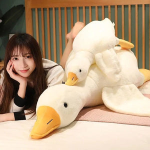 Planet Gates Big White Goose Hug Sleeping Pillow Plush Toy Duck Big Goose Doll Bed Pillow