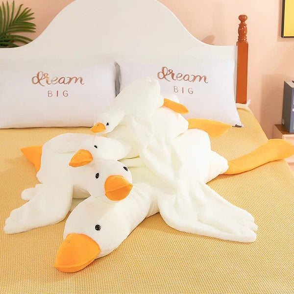 Planet Gates Big White Goose Hug Sleeping Pillow Plush Toy Duck Big Goose Doll Bed Pillow